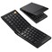 ProtoArc Foldable Compact Keyboard for Phone and Tablet XK04 PocketSized Travel Bluetooth Keyboard with PU Leather Cover 3 Device Workflow for OntheGo Typing Black