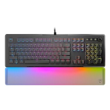 Turtle Beach Vulcan II Max OpticalMechanical PC Gaming Keyboard Customizable RGB Illuminated Keys and Palm Rest Smart Keys Titan II Smooth Linear Switches 200M Keystroke Durability Black