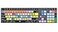Logickeyboard Titan Wireless Backlit Keyboard for Logic Pro X Mac