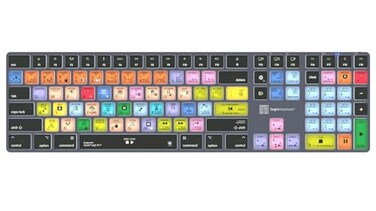 Logickeyboard Titan Wireless Backlit Keyboard for Logic Pro X Mac
