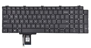 KBRPARTS Replacement Keyboard for Dell Precision 7750 7550 7760 7560 Series Laptop with Backlit US Layout PN 0713DM 713DM PK132V72B00