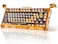 GravaStar Mercury K1 Pro Wireless Mechanical Gaming Keyboard Aluminum Alloy 75 Layout HotSwappable RGB Custom Keyboard with Linear Switches Handcrafted BattleWorn Yellow Edition