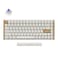 Keychron K2 HE QMK Wireless Gaming Custom Mechanical Keyboard 24 GHzBluetoothWired 96 Layout HotSwappable Programmable RGB Backlit Gateron Magnetic Switches for Mac Windows Wood FrameWhite