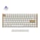 Keychron K2 HE QMK Wireless Gaming Custom Mechanical Keyboard 24 GHzBluetoothWired 96 Layout HotSwappable Programmable RGB Backlit Gateron Magnetic Switches for Mac Windows Wood FrameWhite