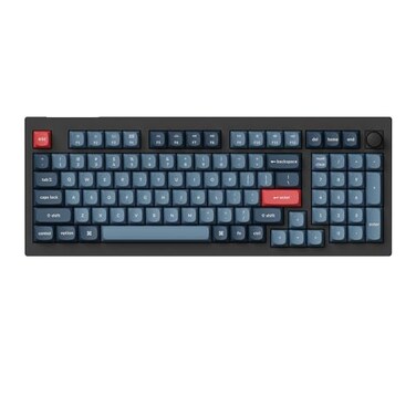 Keychron V5 Max Custom Wirless Mechanical Keyboard 24 GHzBluetoothWired 3Mode 100 Keys RGB Backlight QMKVIA Programmable Macro HotSwap Gateron Jupiter Brown Switch PBT Keycaps for Mac Windows
