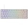MONSGEEK FUN60 Pro Rapid Trigger Gaming Keyboard 16k Scan Rate SP Magnetic Switch HE Keyboard Wired 60 White ShineThrough Glare Magnetic Switch