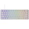 MONSGEEK FUN60 Pro Rapid Trigger Gaming Keyboard 16k Scan Rate SP Magnetic Switch HE Keyboard Wired 60 White ShineThrough Glare Magnetic Switch