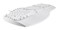 Perixx PERIBOARD512W Periboard512 Ergonomic Split Keyboard Natural Ergonomic Design White Bulky Size 1909X929X173 US English Layout