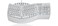 Perixx PERIBOARD512W Periboard512 Ergonomic Split Keyboard Natural Ergonomic Design White Bulky Size 1909X929X173 US English Layout