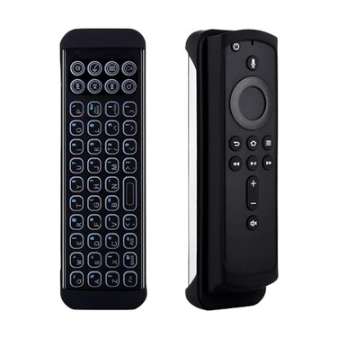 iPazzPort Mini Bluetooth Wireless Keyboard Remote with Backlit for Smart TVs Stick 4k Android TV Box TV Stick Streaming Player KP81030B
