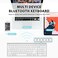 iClever BK10 Bluetooth Keyboard Universal Bluetooth 51 Wireless Keyboard with Number Pad Ergonomic Design MultiDevice Compatibility Stable Connection for Mac iPad iPhone Android Windows