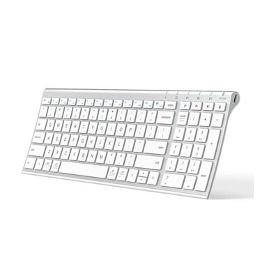 iClever BK10 Bluetooth Keyboard Universal Bluetooth 51 Wireless Keyboard with Number Pad Ergonomic Design MultiDevice Compatibility Stable Connection for Mac iPad iPhone Android Windows
