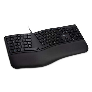 Kensington Pro Fit Ergonomic Wired Keyboard Black K75400US