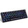 MOTOSPEED 60 Mechanical Keyboard Portable 61 Keys RGB LED Backlit TypeC USB Wired OfficeGaming Keyboard for Mac Android WindowsBlue Switch