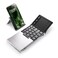 iClever Foldable Keyboard BK08 Foldable Bluetooth Keyboard with Touchpad Aluminum Build USBC Charge Equipped with Stand Holder and Carrying Bag Portable for Laptop iPad iPhone Silver