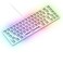 GLORIOUS Gaming GMMK 2 Compact 65 Barebones Frame Only Mechanical Gaming Keyboard Frame Compact TKL Size 65 Aluminium Customisable Per Key RGB American QWERTY Layout White