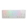 Ducky One 3 White 60 Mechanical Keyboard Quack Mechanics Dampening HotSwappable Cherry Red Switches HighDensity PBT Doubleshot Keycaps RGB US White