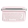 YUNZII ACTTO B303 Wireless Typewriter Keyboard Bluetooth Connection Cute Retro Aesthetic Design with Integrated Stand for Tablet Phone PC and WinMacAndroidB303 Baby Pink