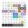 KPREPUBLIC Kailh 81 Switch switches Tester with Acrylic Base Blank keycaps for Mechanical Keyboard Box Cream Arctic Fox Silver Jellyfish Kailh 81 Switch Tester x1