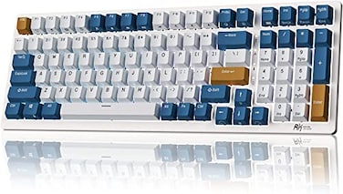RK ROYAL KLUDGE RK98 Wireless Mechanical Keyboard Triple Mode 24GBT51USBC Custom Switches Keyboard with Number Pad Prelubed Linear Switches RGB Backlit Gaming Keyboard Software Support