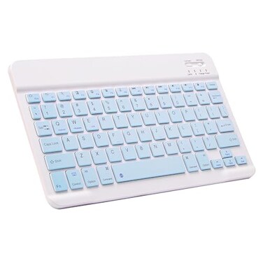 Xukinroy UltraSlim Bluetooth Keyboard Portable Mini Wireless Keyboard Rechargeable for Apple iPad iPhone Samsung Tablet Phone Smartphone iPadOS iOS Android 10 inch Blue