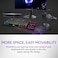 Alienware Pro Wireless Gaming Keyboard Bluetooth 5124 GHz Radio Frequency Connectivity Linear Mechanical Hotswappable switches Tri mode connectivity Adjustable Height Dark Side of the Moon