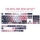 JOMKIZ PBT keycaps 135 Keys Double Shot Keycaps Side Engraved Transparent Keycap Set Cherry Profile Backlit Keycaps for Cherry MX Switch ASINISO Layout Mechanical Keyboard