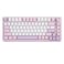 YUNZII B75 PRO Wireless Mechanical Keyboard75 Layout with KnobHot Swap Gasket Custom StructureCreamy Prelubed SwitchesRGB BacklitBluetoothTypeC24G for WinMacMilk SwitchPurple