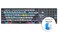 Logickeyboard Titan Wireless Backlit Keyboard for Davinci Resolve Mac