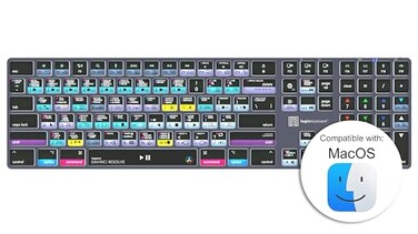 Logickeyboard Titan Wireless Backlit Keyboard for Davinci Resolve Mac