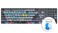 Logickeyboard Titan Wireless Backlit Keyboard for Davinci Resolve Mac