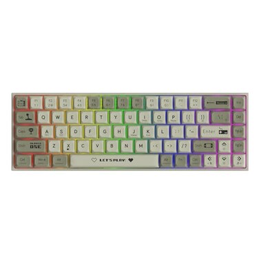 FIRSTBLOOD ONLY GAME. AK680 Wired Compact Mechanical Keyboard 68 Keys GreyWhite Layout HotSwappable Tactile Brown Switch Gaming Keyboard with Multicolor Backlight Eva Foam Dampening for Gaming Typing