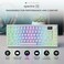 TECWARE Spectre 75 Mechanical Gaming Keyboard Customizable LCD Screen Display Knob TriMode Wireless Bluetooth 24GHz Gasket Mount Hot Swappable White Candy Red Linear Switches