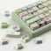 TYRIXKI PBT Keycaps 134 Keys Cute Keycap DyeSublimation Matcha Green Pet Puppy Keycap Mao Profile Cat Shape Custom Keycaps for Cherry Gateron MX Swithes Mechanical Keyboards