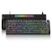 Womier M68HE PRO 60 Percent Keyboard Rapid Trigger Hall Effect Topographic Gaming Keyboard Wired RGB Custom 16000 Hz Mechanical Keyboard with Magnetic Switch PBT Keycaps for MacWin Black