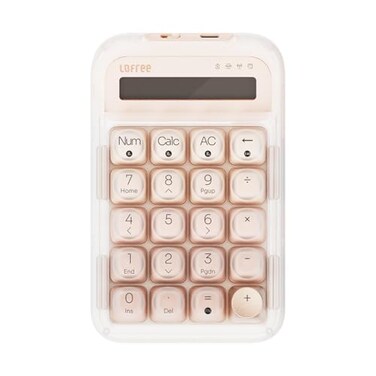 LOFREE Foundation TriMode Wireless Numpad White LED Backlight Compatible with MacOS iOS Windows and Android