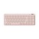 LOFREE Flow Lite 100 Keys Low Profile Mechanical Keyboard Swappable Rechargeable Wireless Keyboard with 24G Receiver Bluetooth and Wired Connection for Windows Mac Specter Linear Switches Flamingo