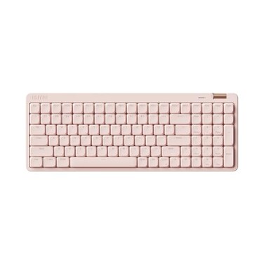 LOFREE Flow Lite 100 Keys Low Profile Mechanical Keyboard Swappable Rechargeable Wireless Keyboard with 24G Receiver Bluetooth and Wired Connection for Windows Mac Specter Linear Switches Flamingo