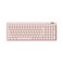 LOFREE Flow Lite 100 Keys Low Profile Mechanical Keyboard Swappable Rechargeable Wireless Keyboard with 24G Receiver Bluetooth and Wired Connection for Windows Mac Specter Linear Switches Flamingo