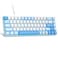 MageGee Portable 60 Mechanical Gaming Keyboard MKBox LED Backlit Compact 68 Keys Mini Wired Office Keyboard with Red Switch for Windows Laptop PC Mac Sky Blue