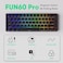 MONSGEEK FUN60 Pro Rapid Trigger Gaming Keyboard 16k Scan Rate SP Magnetic Switch HE Keyboard Wired 60 Black ShineThrough Glare Magnetic Switch