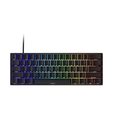 MONSGEEK FUN60 Pro Rapid Trigger Gaming Keyboard 16k Scan Rate SP Magnetic Switch HE Keyboard Wired 60 Black ShineThrough Glare Magnetic Switch