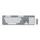 Satechi SM3 Mechanical Keyboard for Mac and Windows 108 Keys Full Size with White LED Backlit Wired and Bluetooth for Mac and Windows Light GrayWhite