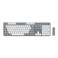 Satechi SM3 Mechanical Keyboard for Mac and Windows 108 Keys Full Size with White LED Backlit Wired and Bluetooth for Mac and Windows Light GrayWhite