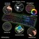 Hawksbill Scorpion V1 Wired Mechanical Gaming Keyboard USBA WUSBC Connection Adaptor Tactile Clicky Brilliant RGB Lighting Customizable Keys Multimedia Function 104 Keys