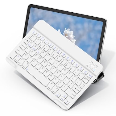 XIWMIX Wireless Bluetooth Keyboard for Samsung Galaxy Tablets UltraSlim Portable TypeC Rechargeable Compatible with Tab A9S10 FES9S9 FES9S9 FES6 LiteS7A8