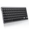 OMOTON UltraSlim Wireless Keyboard for Mac Stable Bluetooth Connection Ergonomic Tilt Angel Auto Sleep Energy Saving Portable for Business Trip Travel Compatible with MacOS 1010 Black Grey