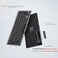 OMOTON UltraSlim Wireless Keyboard for Mac Stable Bluetooth Connection Ergonomic Tilt Angel Auto Sleep Energy Saving Portable for Business Trip Travel Compatible with MacOS 1010 Black Grey