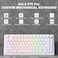 AULA F75 Pro Wireless Mechanical Keyboard with Knob75 Hot Swappable Custom Gaming KeyboardsRGB BacklitPrelubed SwitchesSide Printed PBT Keycaps Creamy Sounding Computer Keyboard Line White