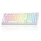 AULA F99 Pro Wireless Mechanical KeyboardSilent VersionBT5024GHzUSBC Hot Swappable Custom KeyboardGasket StructurePrelubed Linear Switches RGB Backlit Computer Gaming KeyboardsWhite